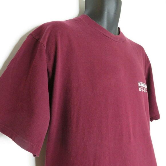 Vintage 80's Hawaiian Kine Complete Gamblers T-Shirt Maroon Red Made USA L - Picture 5 of 7